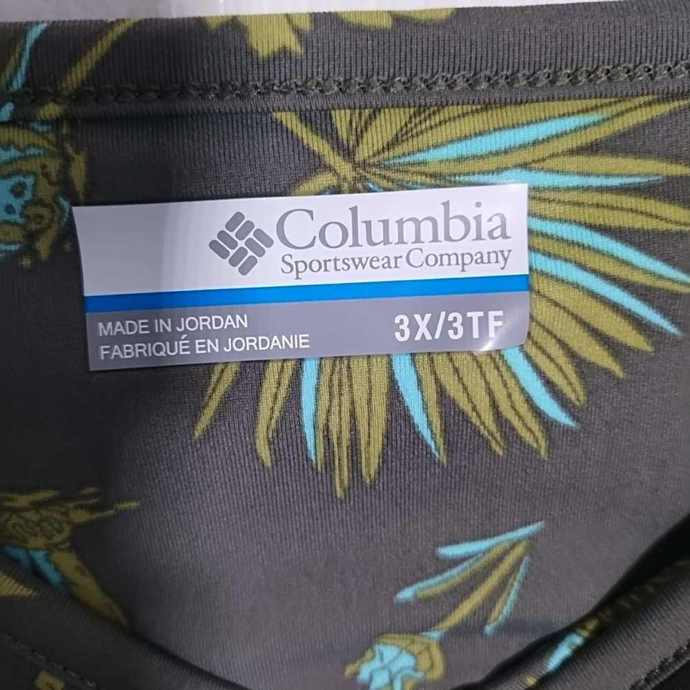 Columbia PFG Freezer lll Dress 3X Cypress Floridays Tank Golf Performance UPF 50 - Picture 2 of 10